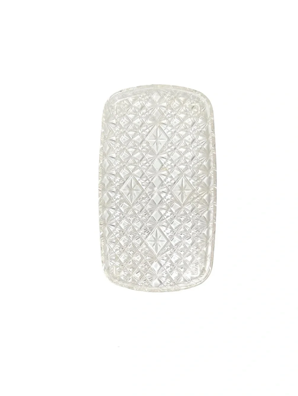 Vintage Clear Cut Lucite Vanity Tray